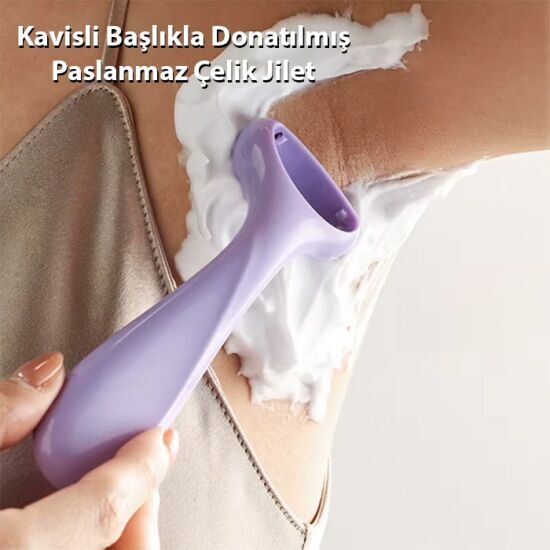 EZERE Tüm Vücut Kılları İçin Pürüzsüz Tıraş Paslanmaz Çelik Jilet Manu