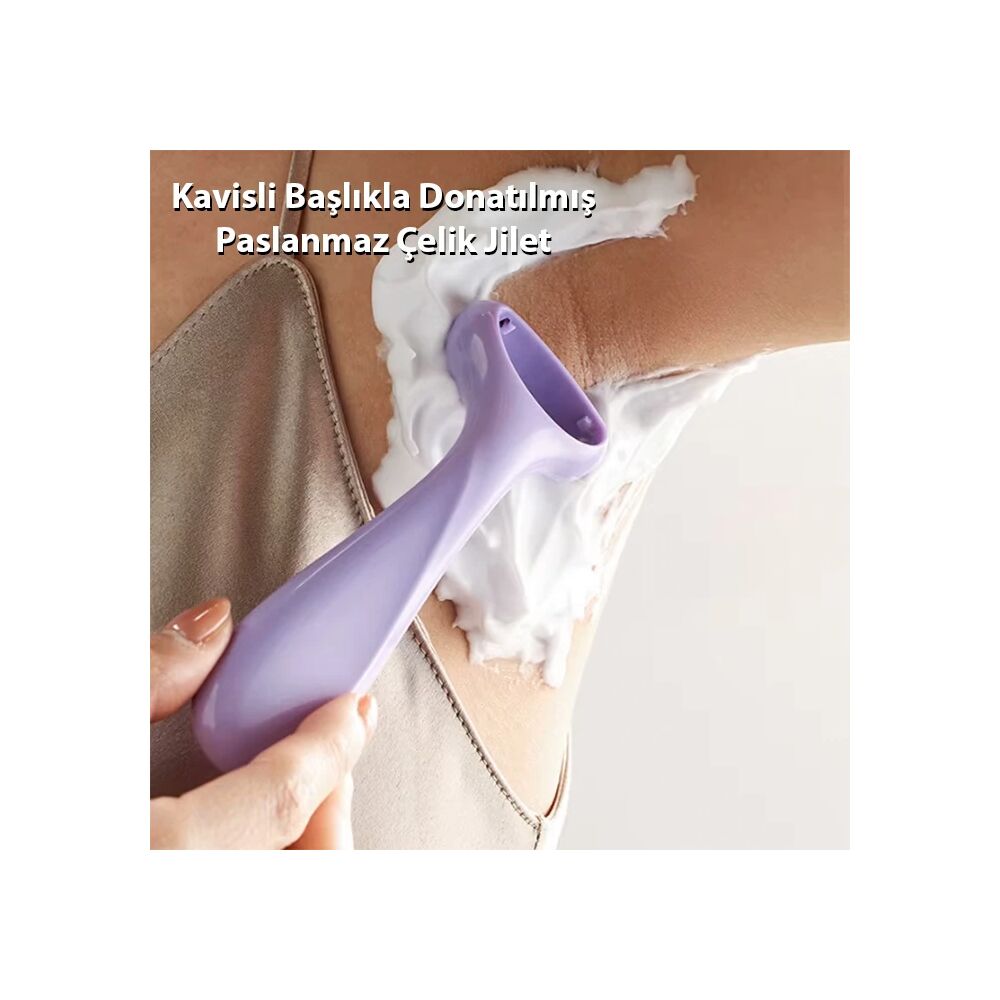EZERE Tüm Vücut Kılları İçin Pürüzsüz Tıraş Paslanmaz Çelik Jilet Manu
