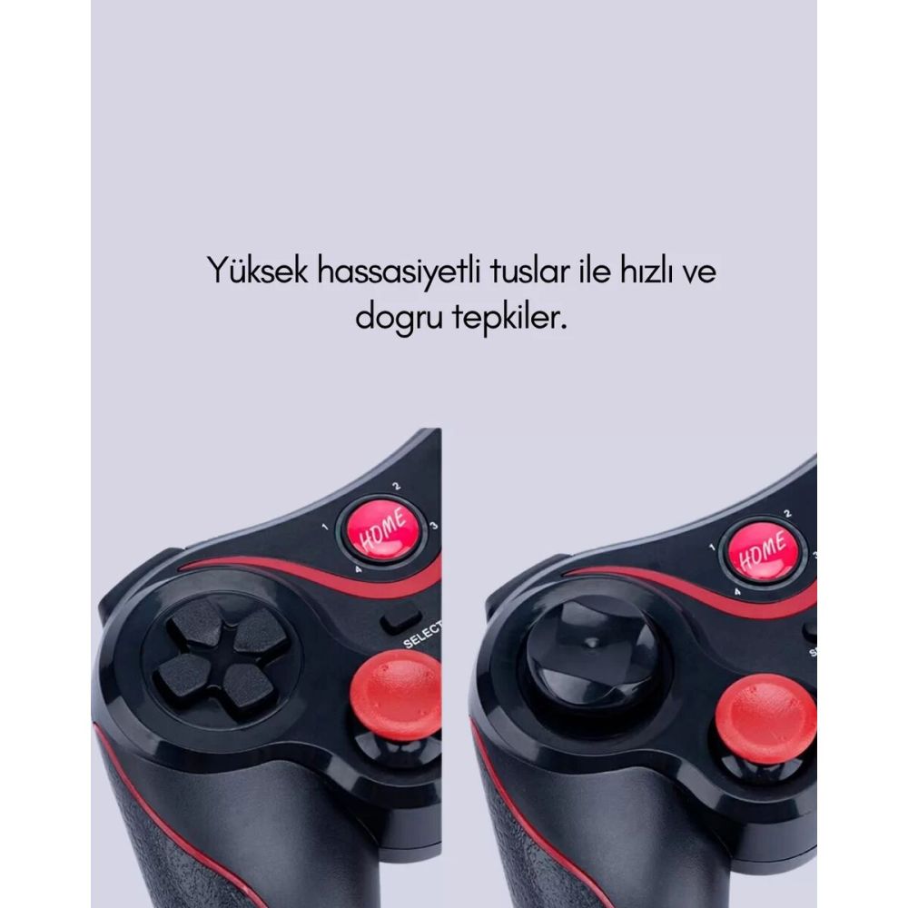 Ergonomik Tasarımlı Çok Yönlü Wireless Gamepad
