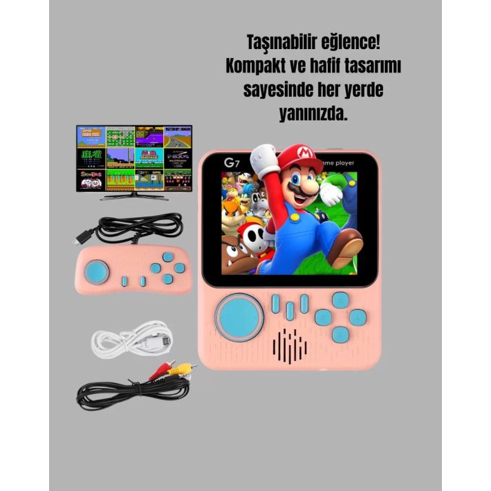 666 Oyunlu Retro Game Console – TV ve Çift Gamepad Desteği