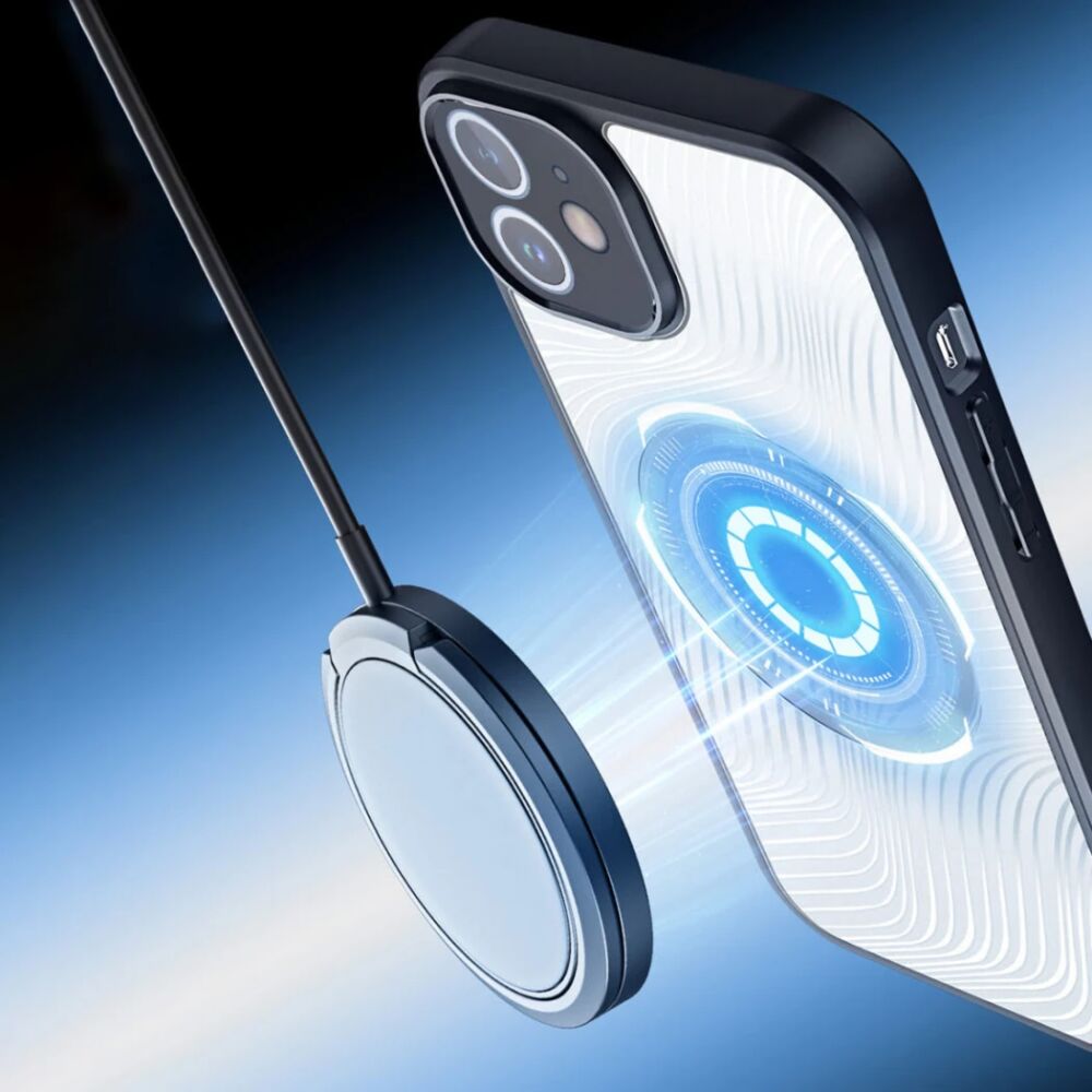 Dux Ducis iPhone 12 Aimo Series Mag Safe Premium Buzlu Sert PC-TPU Kıl