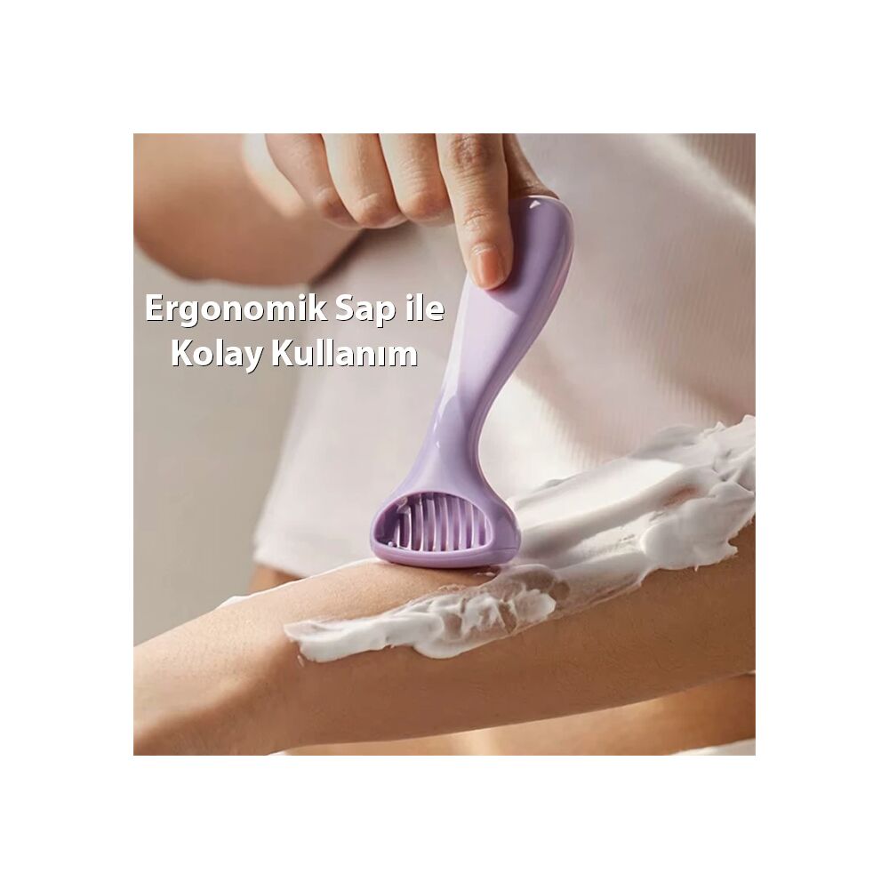 EZERE Tüm Vücut Kılları İçin Pürüzsüz Tıraş Paslanmaz Çelik Jilet Manu