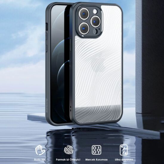 Dux Ducis iPhone 12 Pro Max Aimo Series Premium Buzlu Sert PC-TPU Kılı