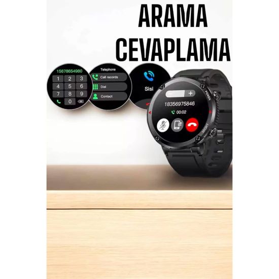 Akıllı Saat Yeni Nesil Bluetooth Bağlantılı Uyku ve Sağlık Takibi NFC 
