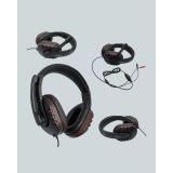 Stereo KırmızıKulaklığı Yumuşak Pedli Mikrofonlu