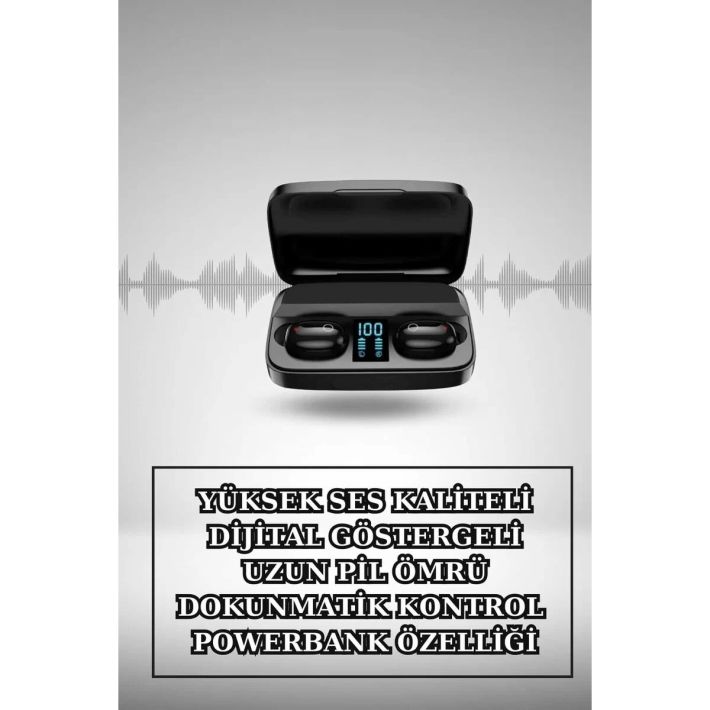 Wireless Şarjlı Pembe Akıllı Saat ve Kablosuz Bluetooth Kulaklık Dokun