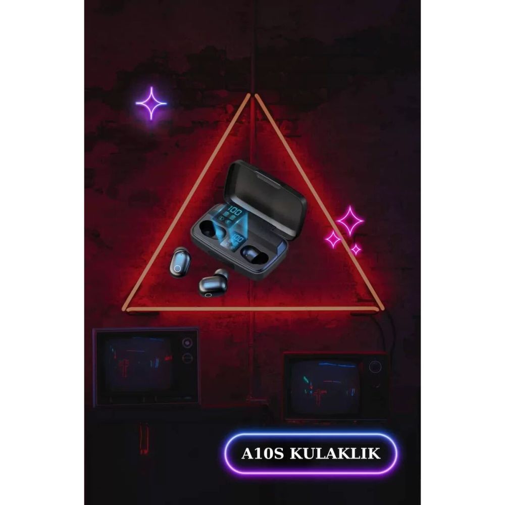 Wireless Şarjlı Pembe Akıllı Saat ve Kablosuz Bluetooth Kulaklık Dokun