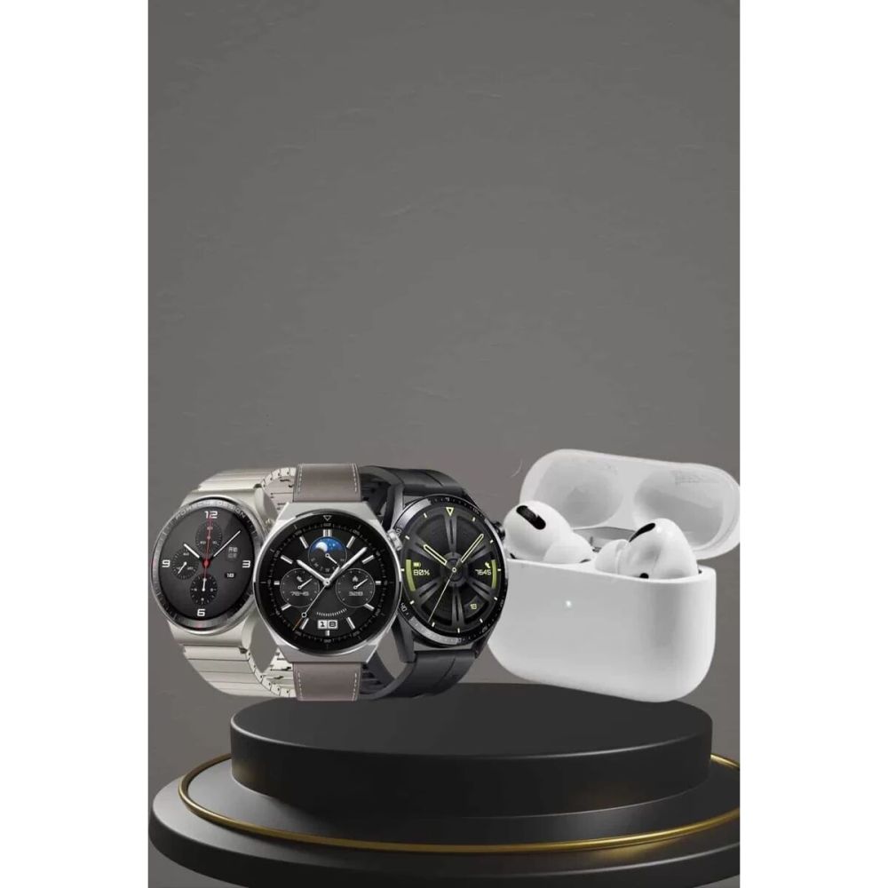 Akıllı Saat ve Kulaklık Seti Dokunmatik Ekran 5.0 Bluetooth Bağlantılı