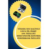 TWS Bluetooth Kulaklık ve Akıllı Saat Uyku Takibi Nabız Ölçer Uzun Pil