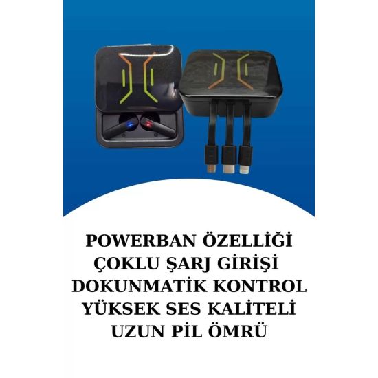 Dijital Göstergeli Bluetooth Kulaklık ve Bildirim Görebilen Akıllı Saa