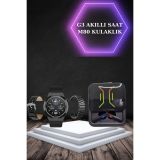 Dijital Göstergeli Bluetooth Kulaklık ve Bildirim Görebilen Akıllı Saa