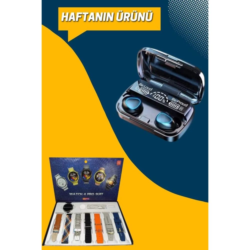 Ucuz Kaliteli Yeni Nesil 7 Kordonlu Akıllı Saat ve Kablosuz Bluetooth 