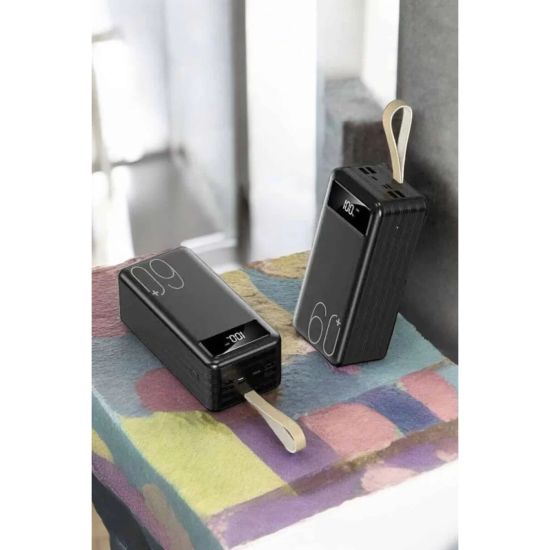 Powerbank 60.000 Mah Hızlı Şarj 4 Çıkışlı Uzun Şarj Süreli Dijital Gös