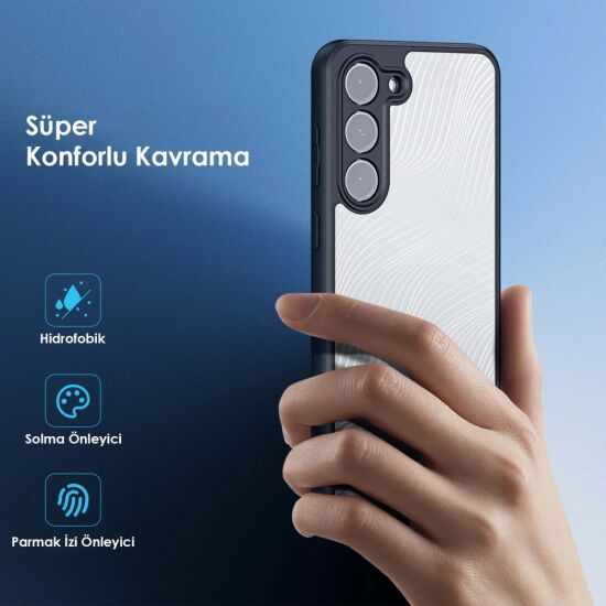 Dux Ducis SM Galaxy S23 Plus Aimo Series Premium Buzlu Sert PC-TPU Kıl