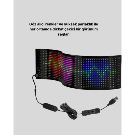RGB LED Panel Renkli Işık Efektli Dekoratif Aydınlatma
