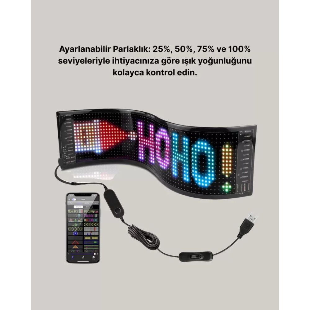RGB LED Panel Renkli Işık Efektli Dekoratif Aydınlatma