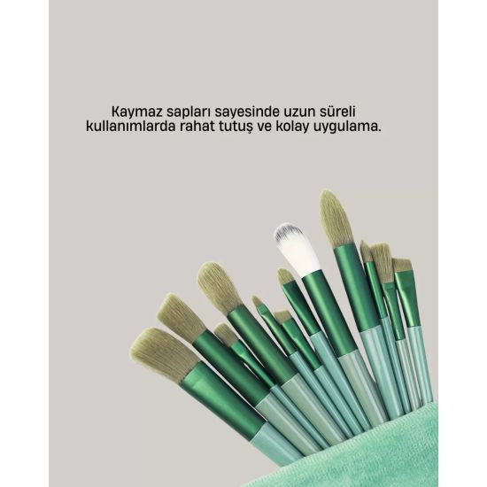 Profesyonel Makyaj Fırça Seti 13 Parça Yumuşak Kıllı Fırça Seti Far Fı
