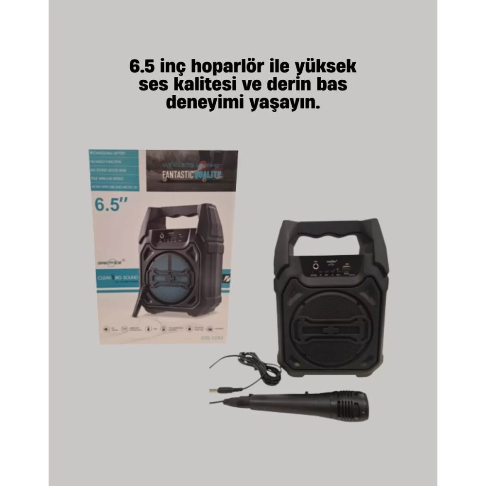 Taşınabilir Şarjlı Hoparlör – Bluetooth TWS ve Uzun Pil Ömrü