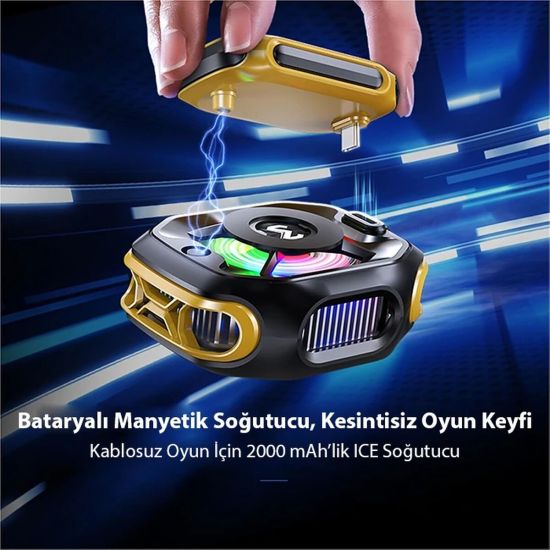 Memo CX12 Pro 2000Mah Bataryalı i Manyetik Cep Telefon Soğutma