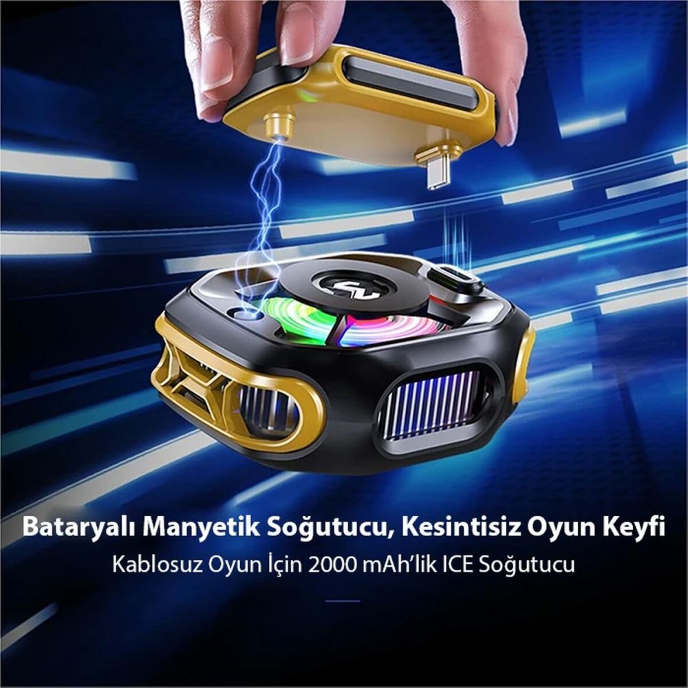 Memo CX12 Pro 2000Mah Bataryalı i Manyetik Cep Telefon Soğutma