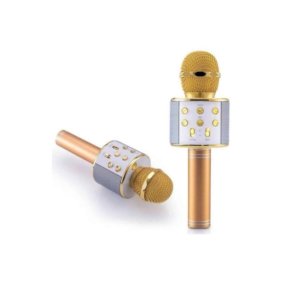 Karaoke Mikrofon Dahili Hoparlörlü Sd-usb-aux Girişli Bluetooth Hoparl