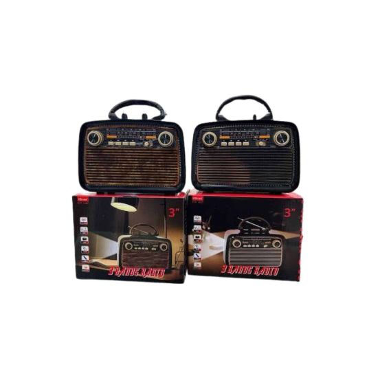 Eskitme Nostalji Tasarımlı Bluetoothlu Nostalji Radyo Ahşap Nostaljik 