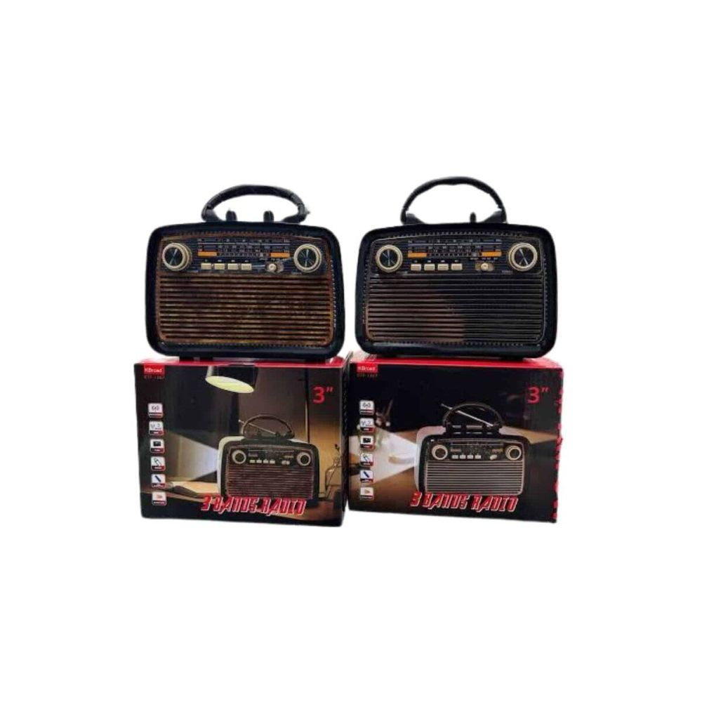 Eskitme Nostalji Tasarımlı Bluetoothlu Nostalji Radyo Ahşap Nostaljik 