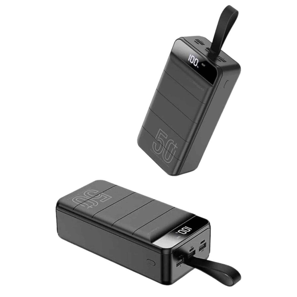 Taşınabilir Powerbank 50.000 mAh 4 Girişli Hızlı Şarj Led Göstergeli F
