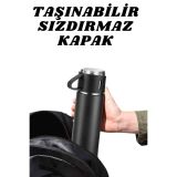 3 Bardaklı Termos Seti Anneler Gününe Özel Hediye Taşınabilir Sızdırma