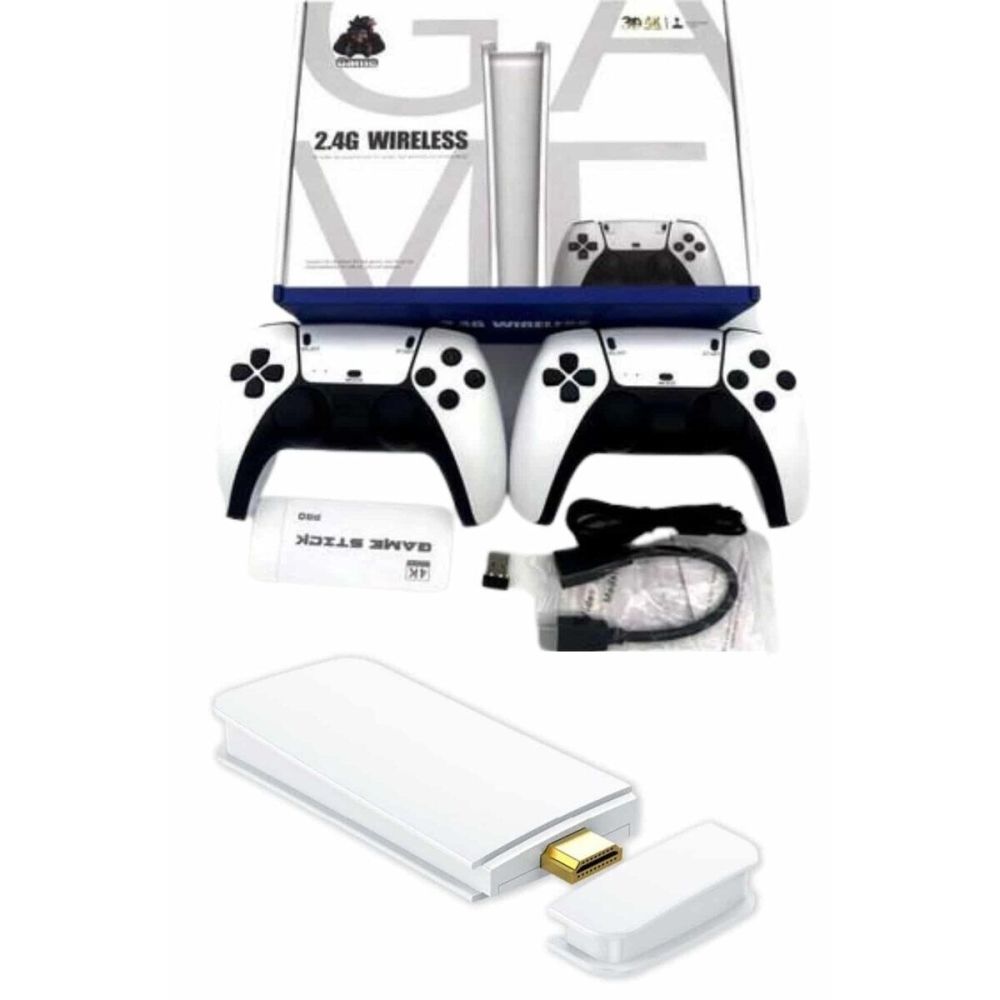 Game Stick 4K Retro Çift Kollu Atari Oyunlari +20000 Oyunlu Konsol Nos