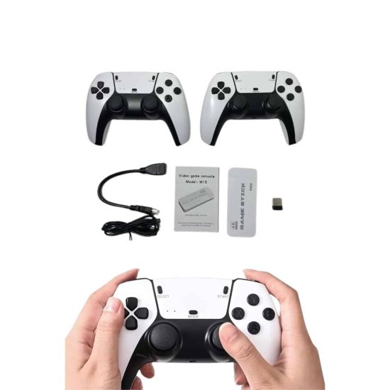 Game Stick 4K Retro Çift Kollu Atari Oyunlari +20000 Oyunlu Konsol Nos