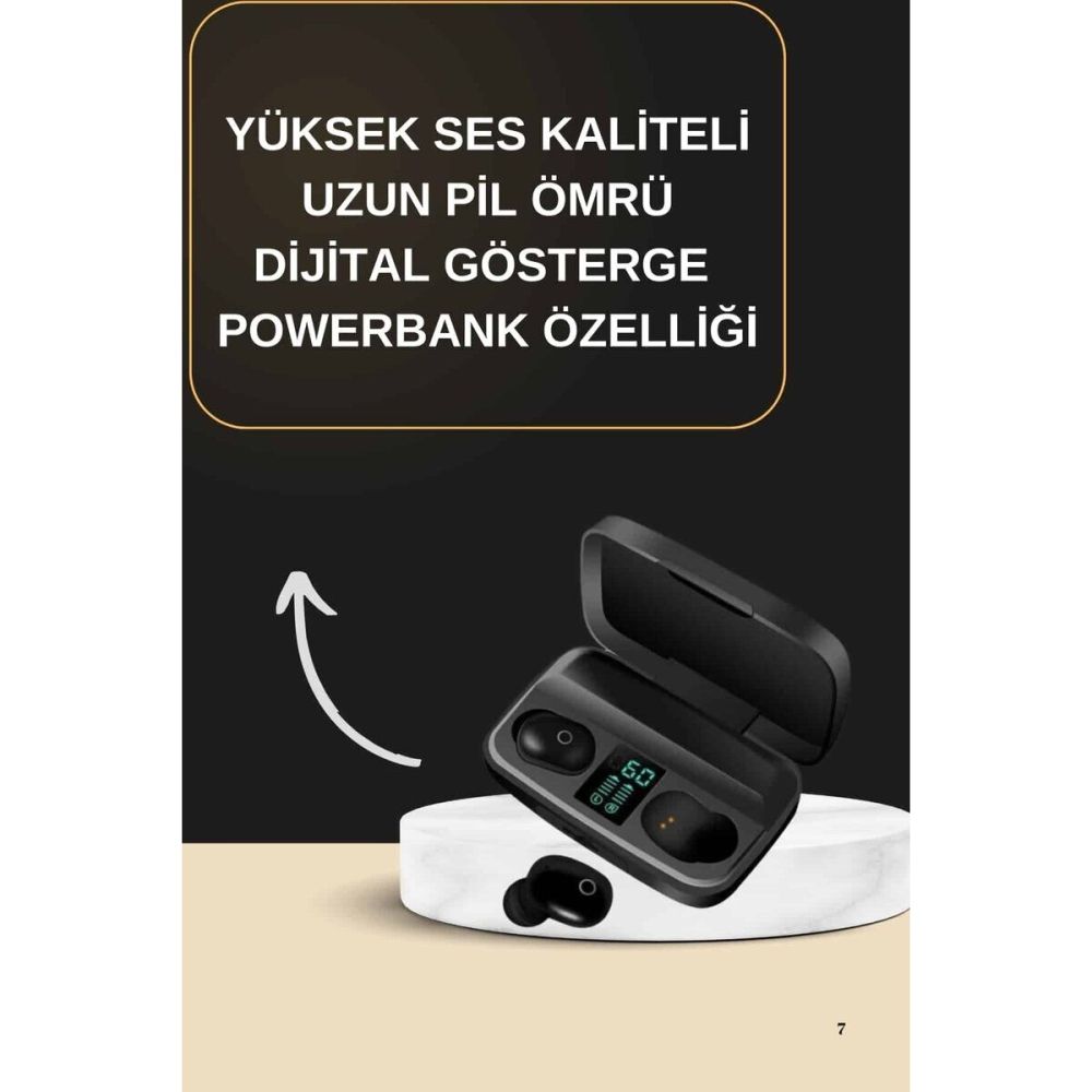 2025 Yeni Model Bluetooth Kulaklık Stereo TWS Kulaklık 5.0 Bluetooth Y