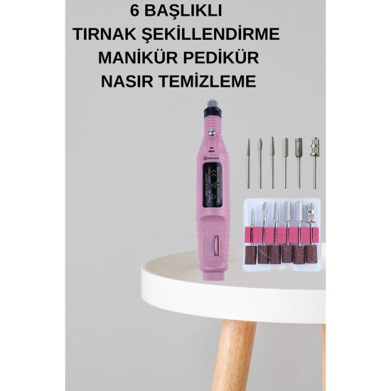 Elektrikli Manikür Pedikür Seti İkili Set 17 Parça Tırnak Bakımı Nasır