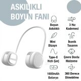 MEMO G02 Boyun Askılıklı Mini Fan Taşınabilir Şarjlı Soğutucu Boyun Fa