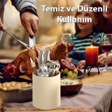 EZERE Çatal - Bıçak - Kaşık Saklama Ve Kurutma Kutusu Dönebilen Mutfak