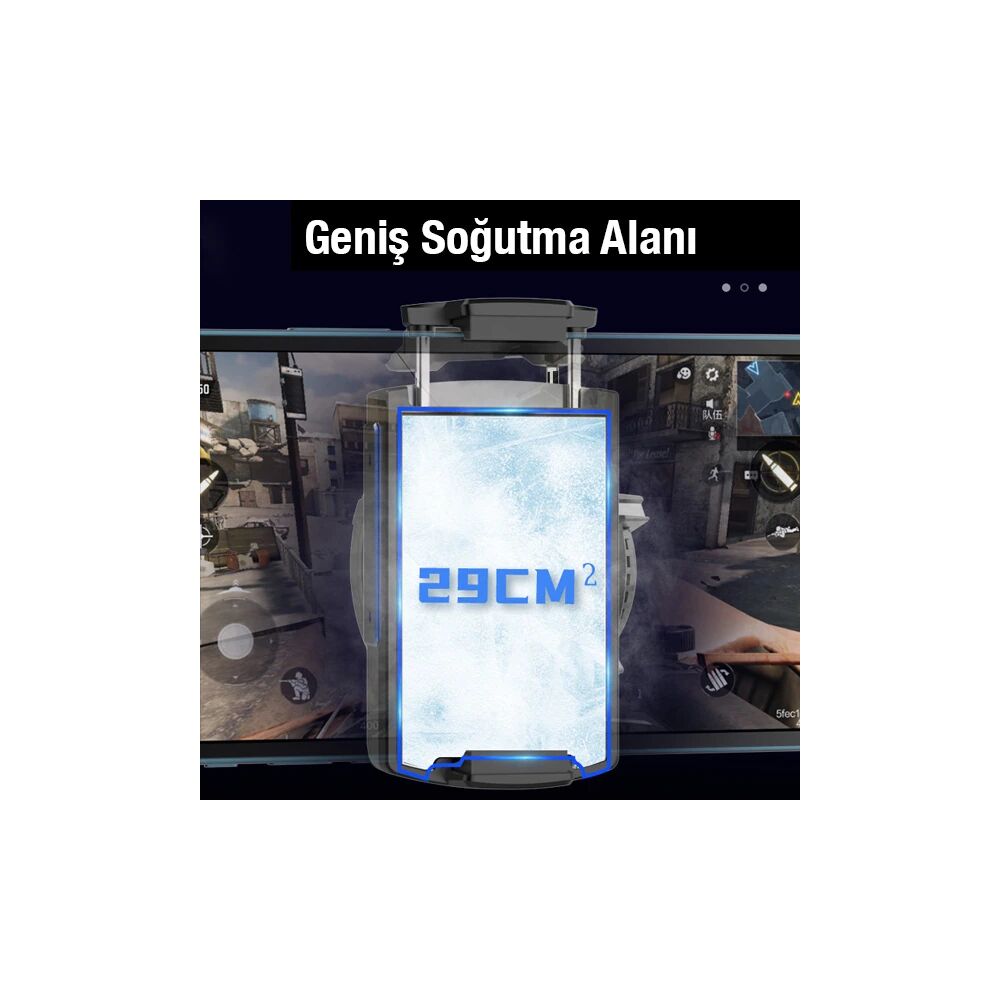MEMO DL08 Yarı İletken Telefon Soğutma Fanı Radyatör Soğutucu