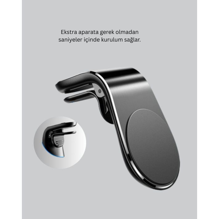 Kalorifer Izgaralı Manyetik Telefon Tutucu – Sarsıntı Geçirmez