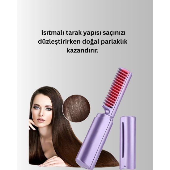 Taşınabilir Saç Düzleştirici Tarak – Ayarlanabilir Isı Kontrollü