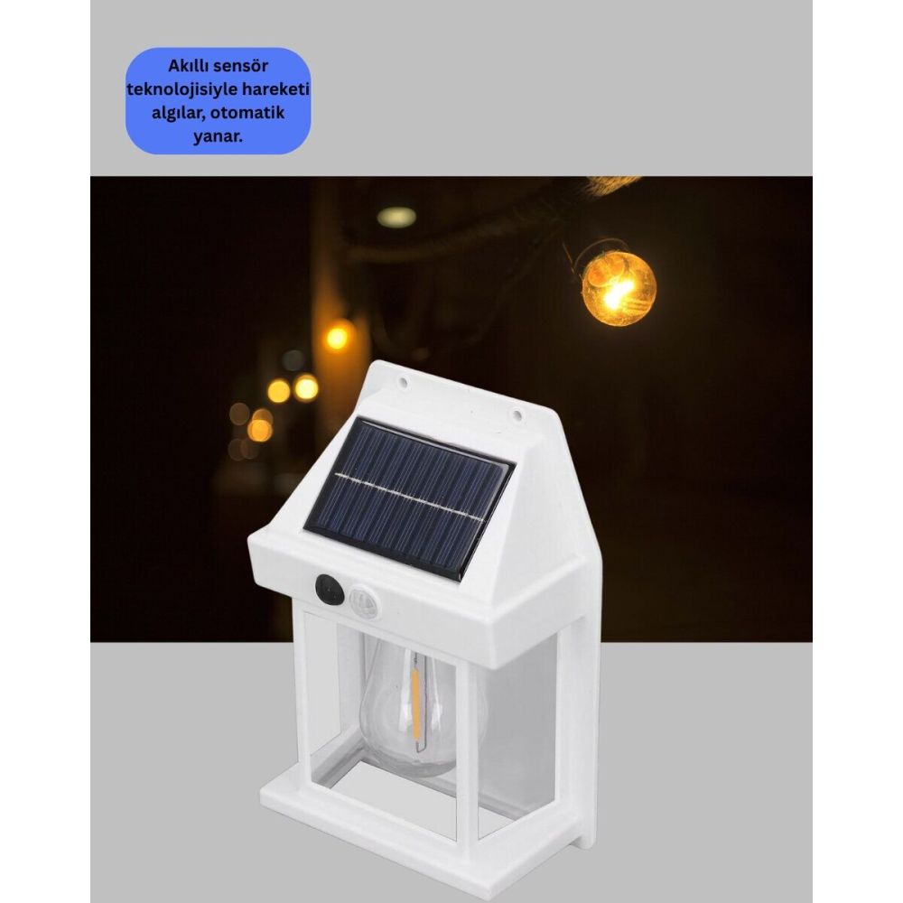 Sensörlü Solar Led Dış Duvar Aydınlatma