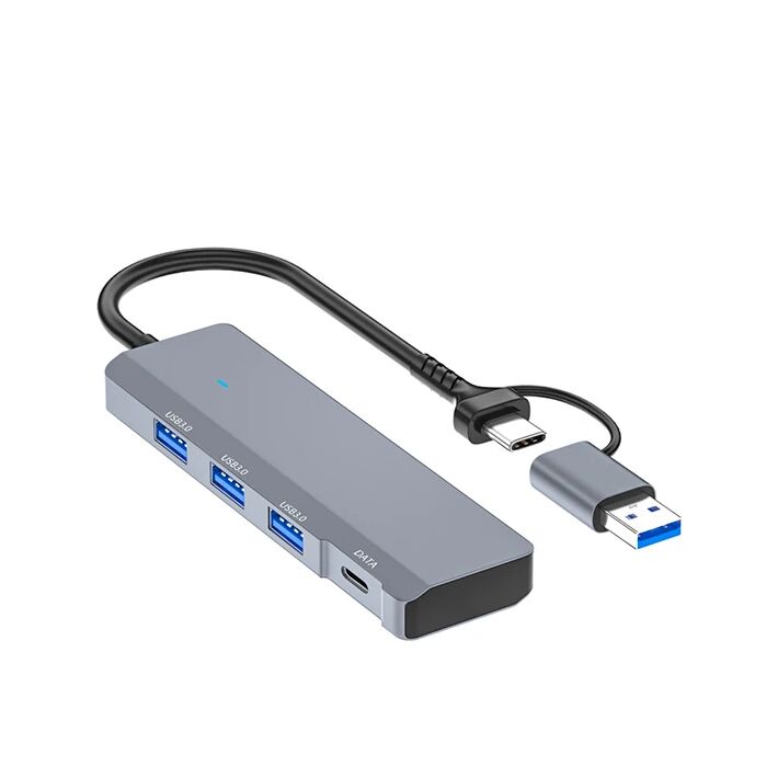 ALLY ADS-309D 4 Portlu USB+Type-C USB 3.0 Çoklayıcı Data HUB Adaptör