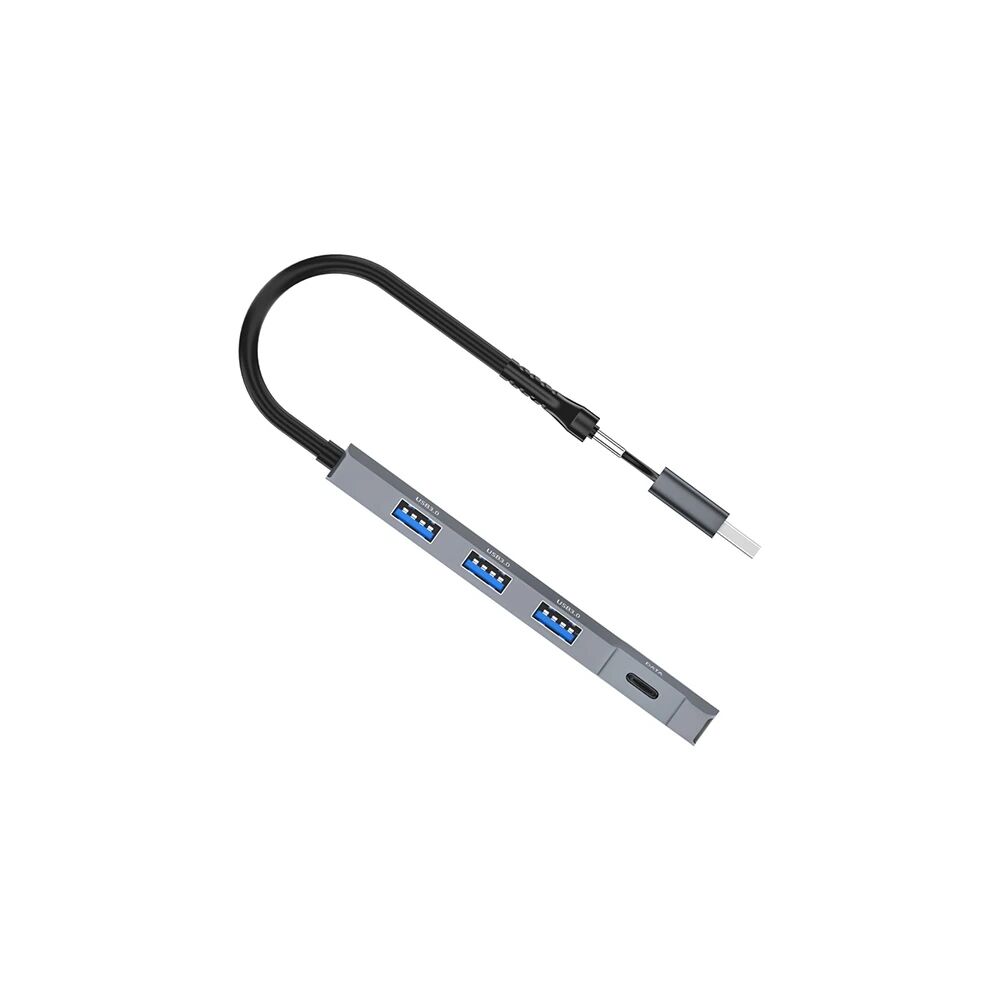 ALLY ADS-309D 4 Portlu USB+Type-C USB 3.0 Çoklayıcı Data HUB Adaptör