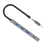ALLY ADS-309D 4 Portlu USB+Type-C USB 3.0 Çoklayıcı Data HUB Adaptör