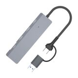 ALLY ADS-309D 4 Portlu USB+Type-C USB 3.0 Çoklayıcı Data HUB Adaptör