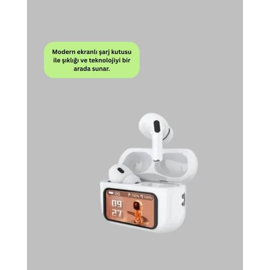 Dokunmatik Kontrollü Gürültü Önleyici Bluetooth Kulaklık Şarj Gösterge