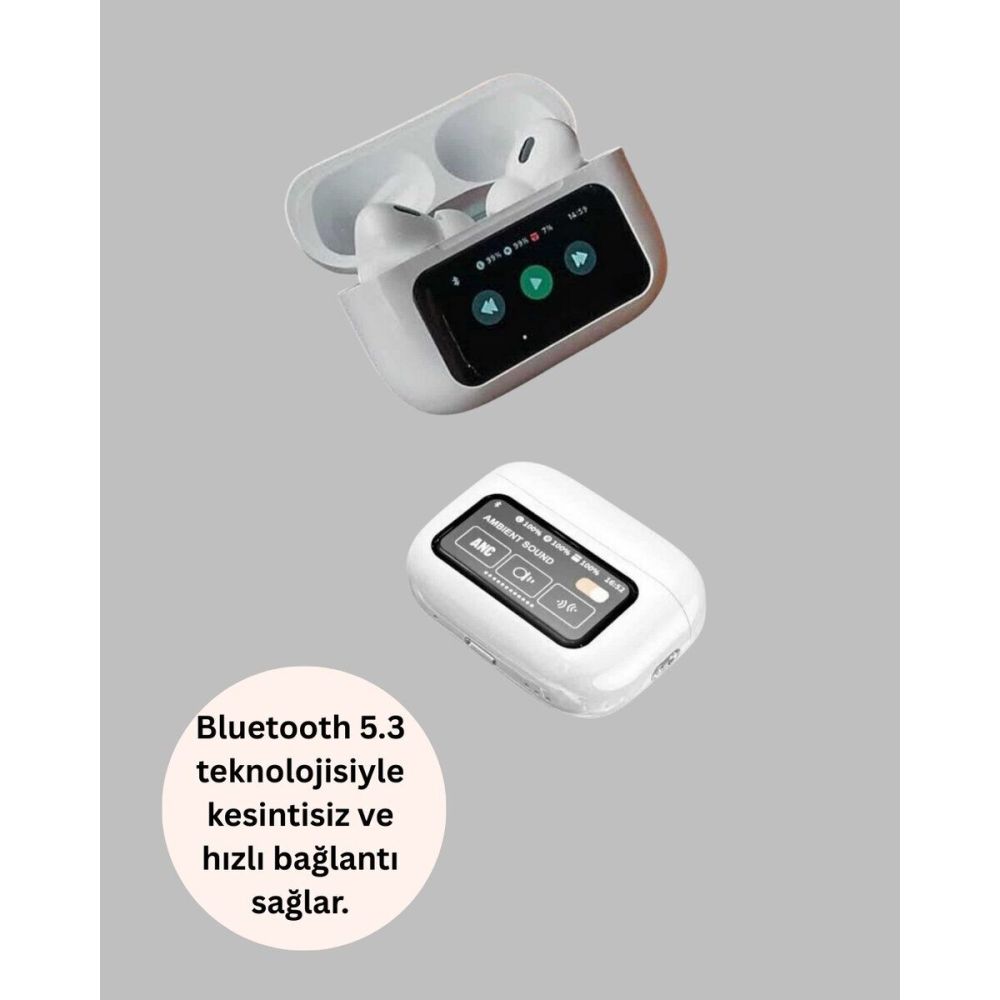 Otomatik Bağlantılı Bluetooth Kulaklık ANC Özellikli Su ve Ter Dayanık