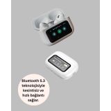 Otomatik Bağlantılı Bluetooth Kulaklık ANC Özellikli Su ve Ter Dayanık