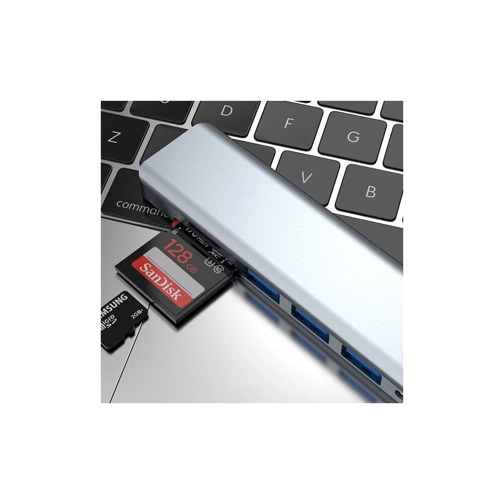 Ally 7in1 USB 3.1 HDMI 4K 30HZ 2K 1080P Type-C HUB Adaptör Dönüştürücü
