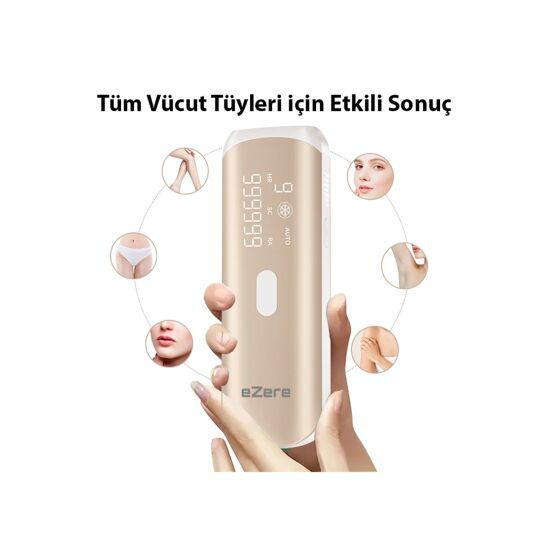 EZERE IPL Buz Lazer Epilasyon 999.999 Atim Otomatik/manuel Dokunmatik 