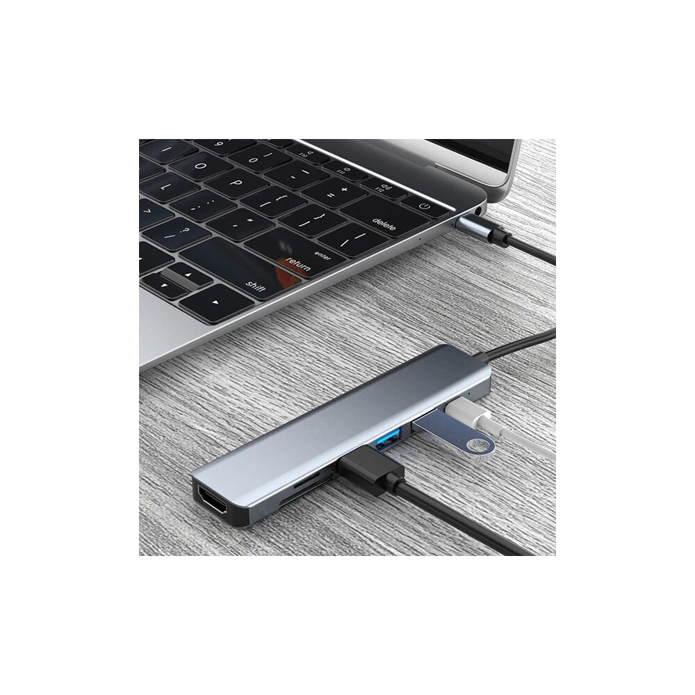 Ally 7in1 USB 3.1 HDMI 4K 30HZ 2K 1080P Type-C HUB Adaptör Dönüştürücü