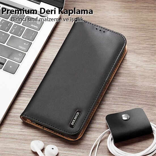 Dux Ducis SM Galaxy S23 Plus Kılıf Mıknatıslı Cüzdanlı Deri Kılıf Hivo